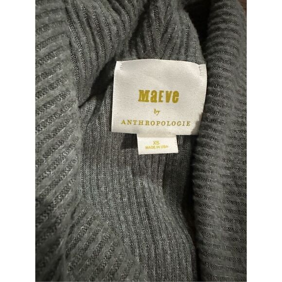 Anthropologie Maeve Maurisa Cowlneck Thermal Sweater XS Olive green - Picture 3 of 7